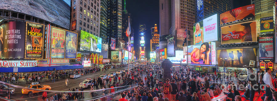NYC Times Square Panorama Photograph by Yhun Suarez