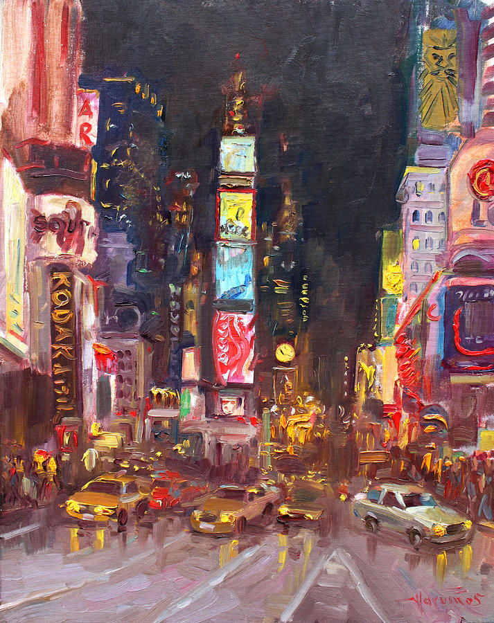 New York City Painting - NYC Times Square by Ylli Haruni