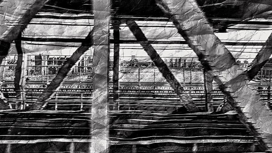 NYC Train Bridge Tracts Photograph by Joan Reese
