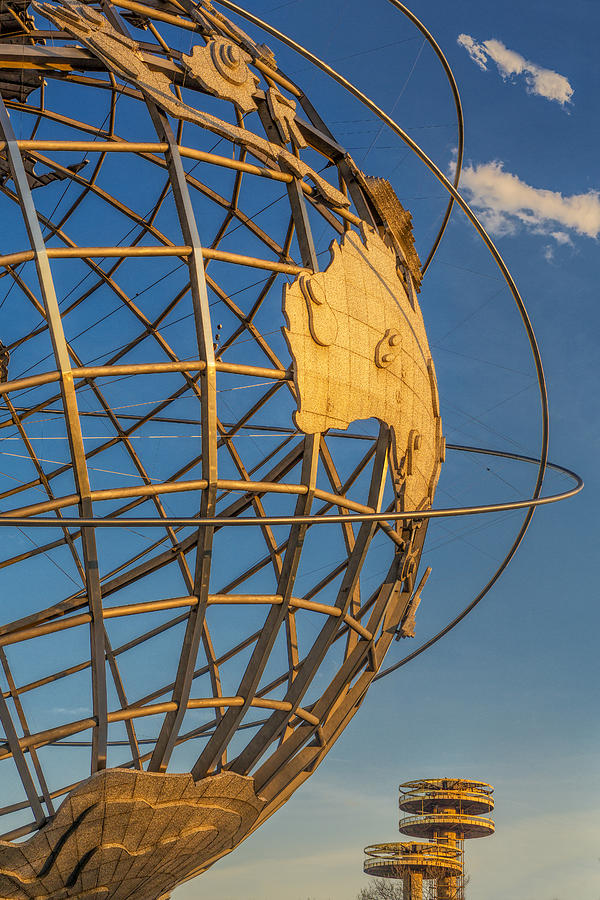 New York City Photograph - NYC Unisphere and Observatory Pavilions by Susan Candelario