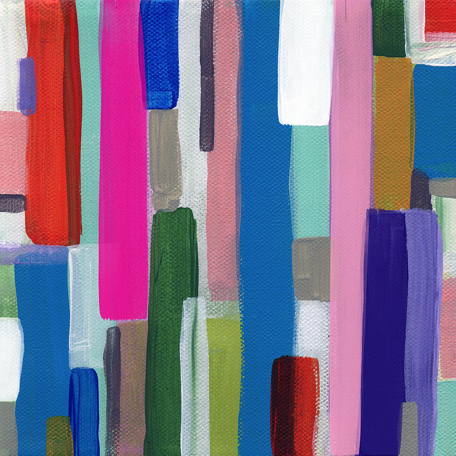 Nyhaven 2- Abstract Painting Painting by Linda Woods