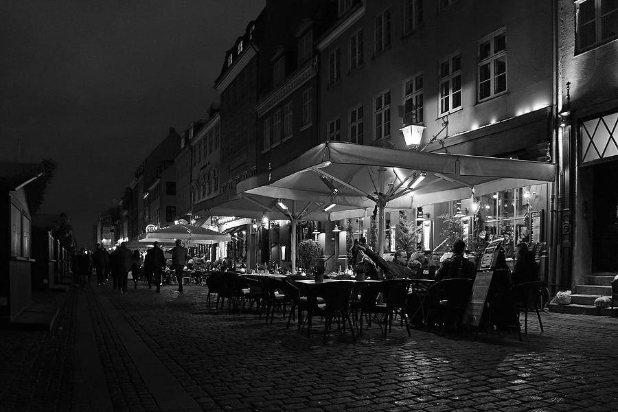 Nyhavn at night Photograph by Inge Riis McDonald