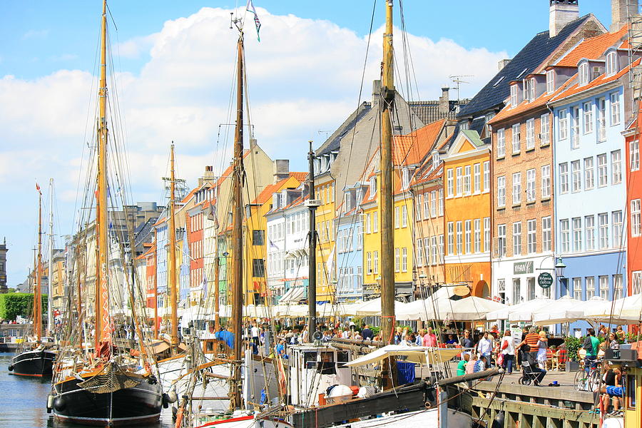 Boat Photograph - Nyhavn by Calvin Roberts Photography