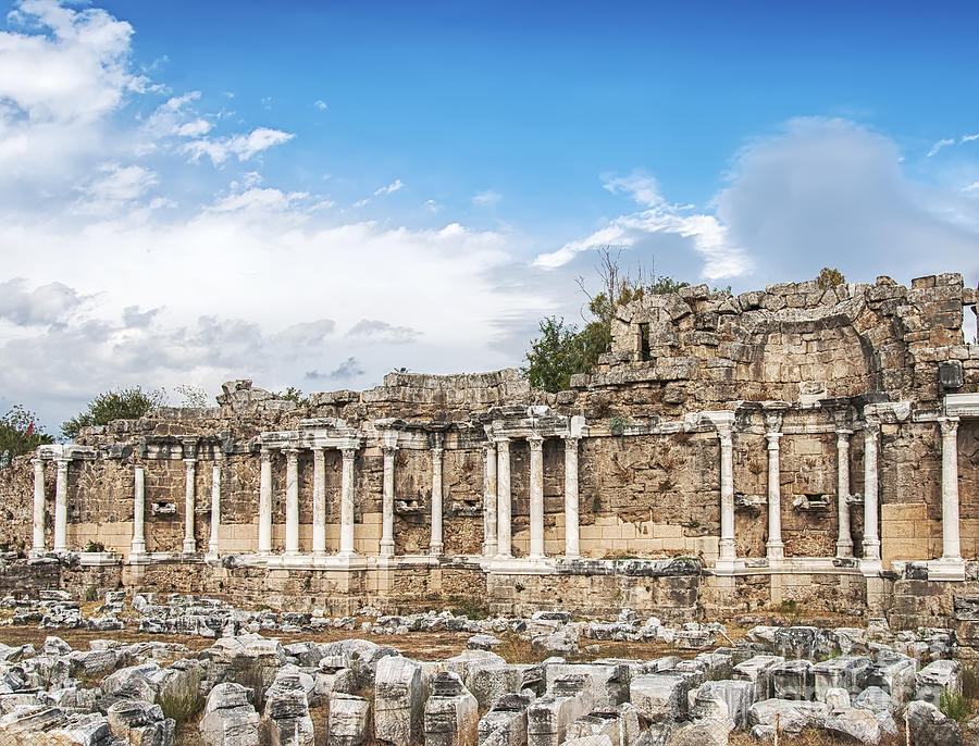 Nymphaeum Fountain Ruins Photograph by Antony McAulay - Pixels