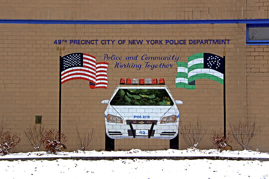 NYPD 49th Precinct Sign Photograph by Nishanth Gopinathan