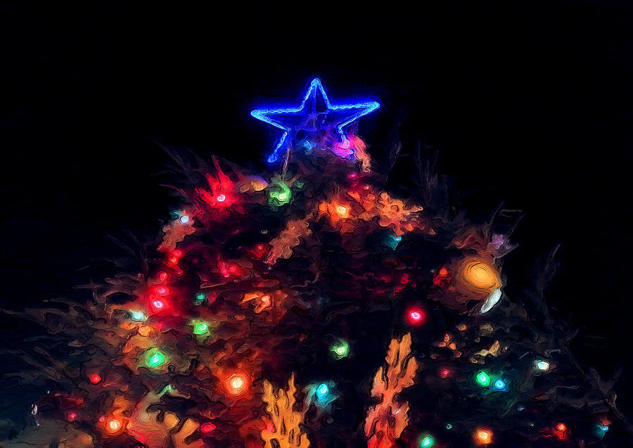 O Christmas Tree Abstract One Photograph by Morgan Carter