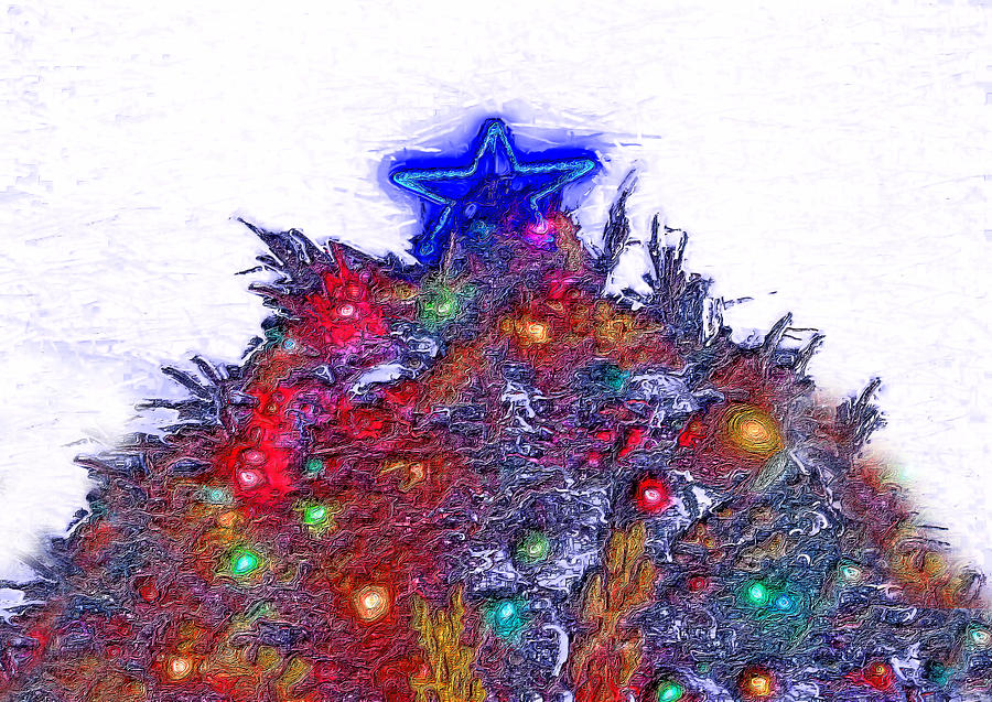 Christmas Photograph - O Christmas Tree Abstract Three by Morgan Carter