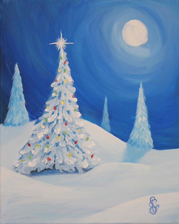 Christmas Painting - O Christmas Tree by Scott Cupstid