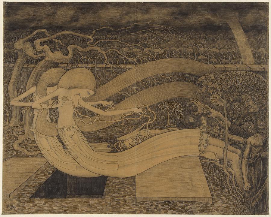 O Grave, where is thy Victory, Jan Toorop, 1892 Painting by Celestial Images