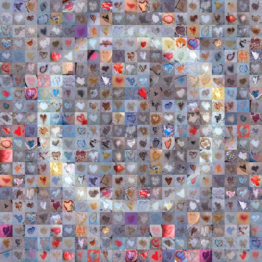 O in Confetti Digital Art by Boy Sees Hearts