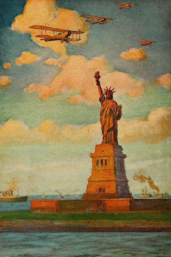 Omalley Painting - O Malley, Power 1870 or 77-1946 - Proclaiming liberty to all the world, Broad Stripes by Power O Malley