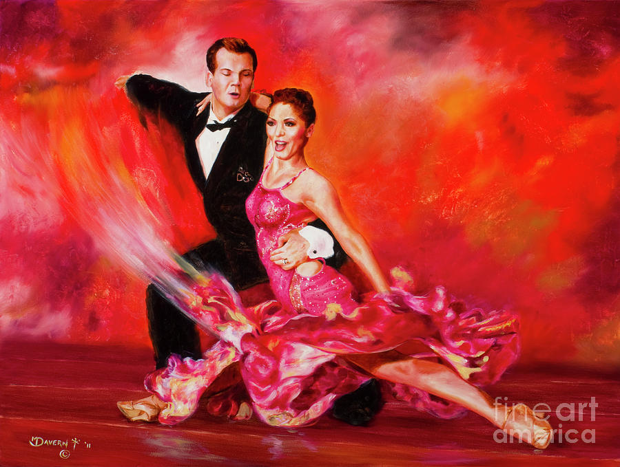 Ballroom Dancers Painting - O  So Pretty by Paint The Floor