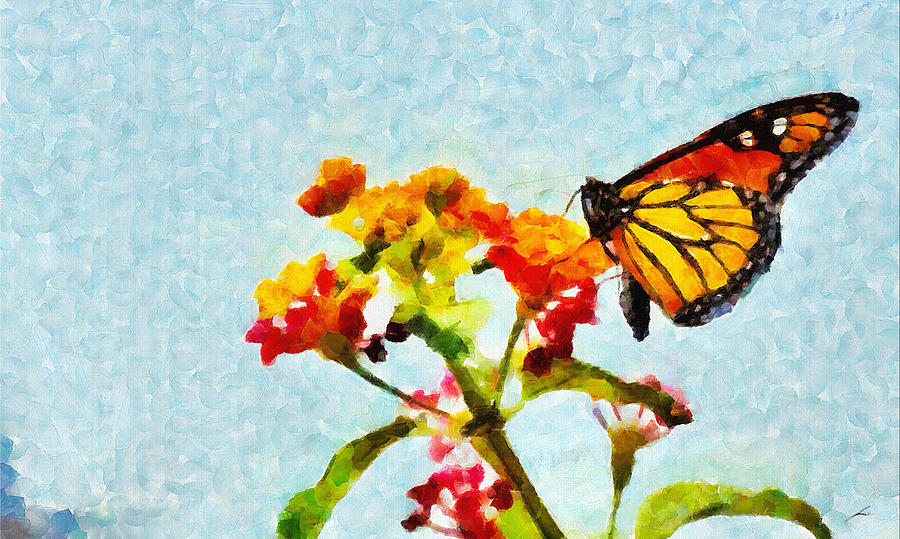 Butterfly Painting - O Voo mais Belo by Diretorio do Design - DD