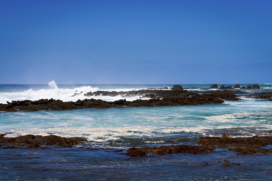 Oahu Rocky Beach  Photograph by Michael Scott