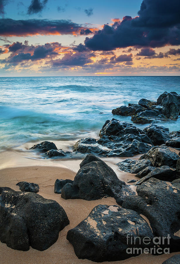 Oahu Sunset Beach Photograph by Inge Johnsson
