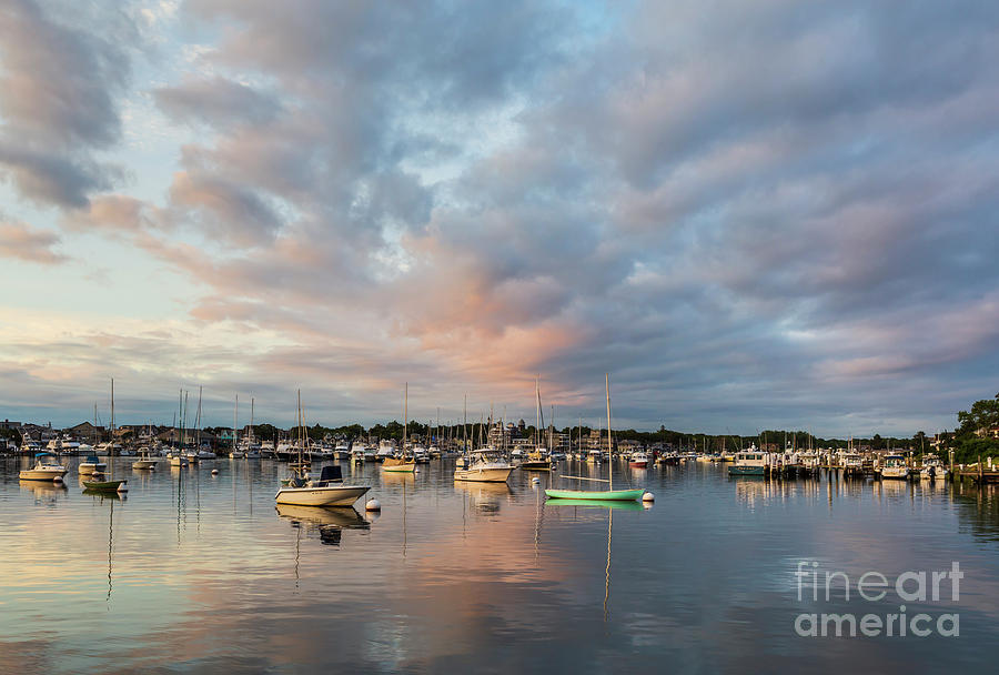 Oak Bluffs Harbor Sunrise I Photograph by Clarence Holmes