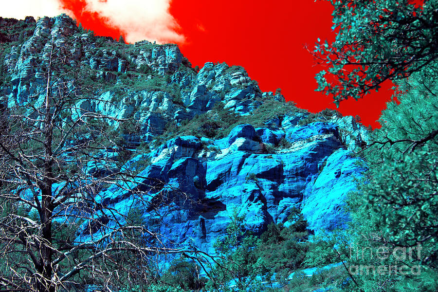 Oak Creek Canyon Pop Art Photograph by John Rizzuto