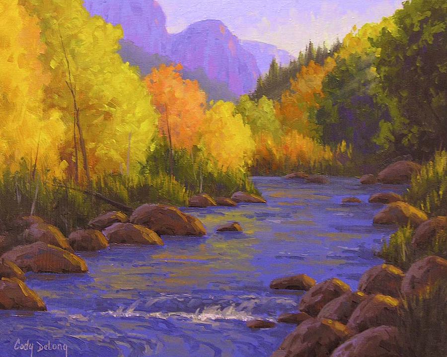 Landscape Painting - Oak Creek Color Show by Cody DeLong