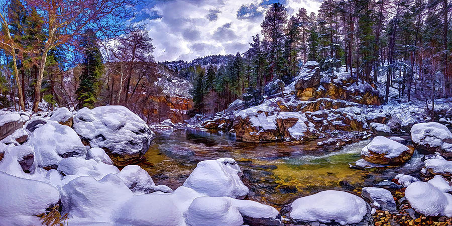 Oak Creek Winter Photograph by ABeautifulSky Photography by Bill Caldwell