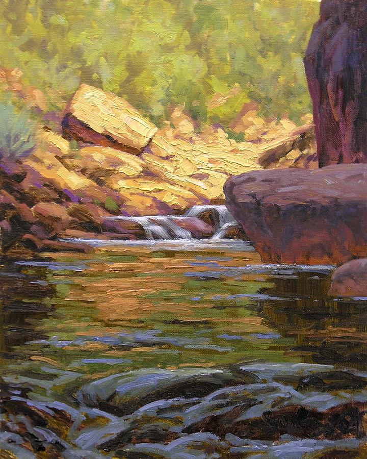 Landscape Painting - Oak Creek Tributary by Cody DeLong