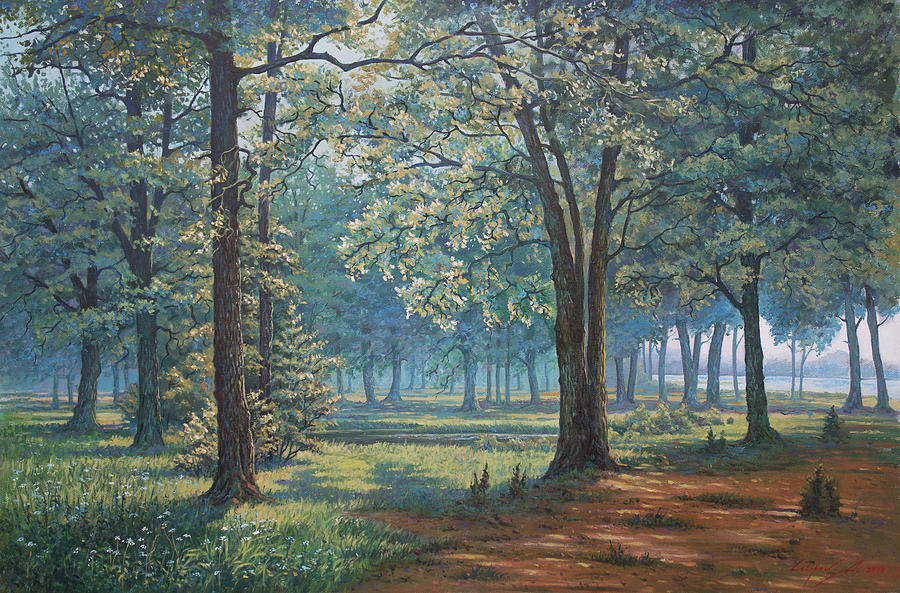 Oak Grove Painting By Amir Latipov - Fine Art America