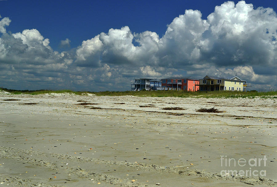 Oak Island Beach Houses Photograph by Amy Lucid