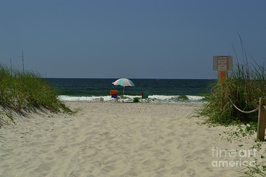 Oak Island Beach Vacancy Photograph by Amy Lucid