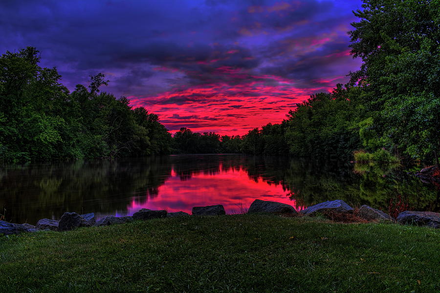 Oak Island Sunset Reflection  Photograph by Dale Kauzlaric
