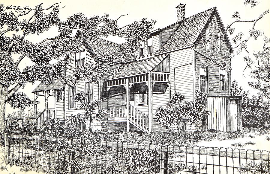 Oak Park Three Drawing by John Houseman - Fine Art America