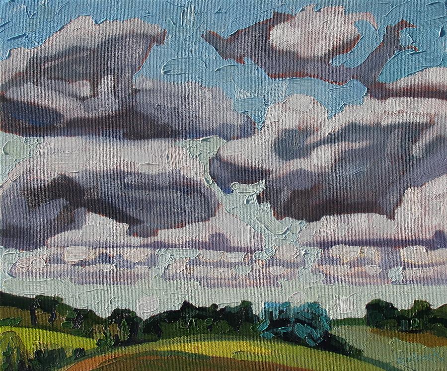 Oak Ridges Cumulus Painting by Phil Chadwick
