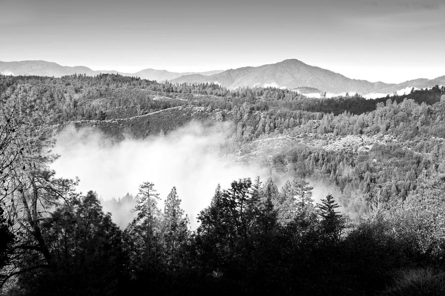 Oak Run Mountains B and W Photograph by Joyce Dickens