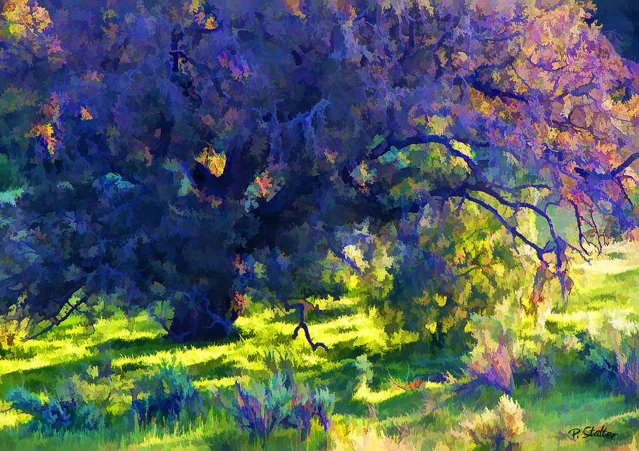 Oak Tree Abstract Digital Art by Patricia Stalter