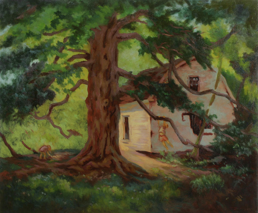 Oak Tree Friend Painting by Bruce Zboray