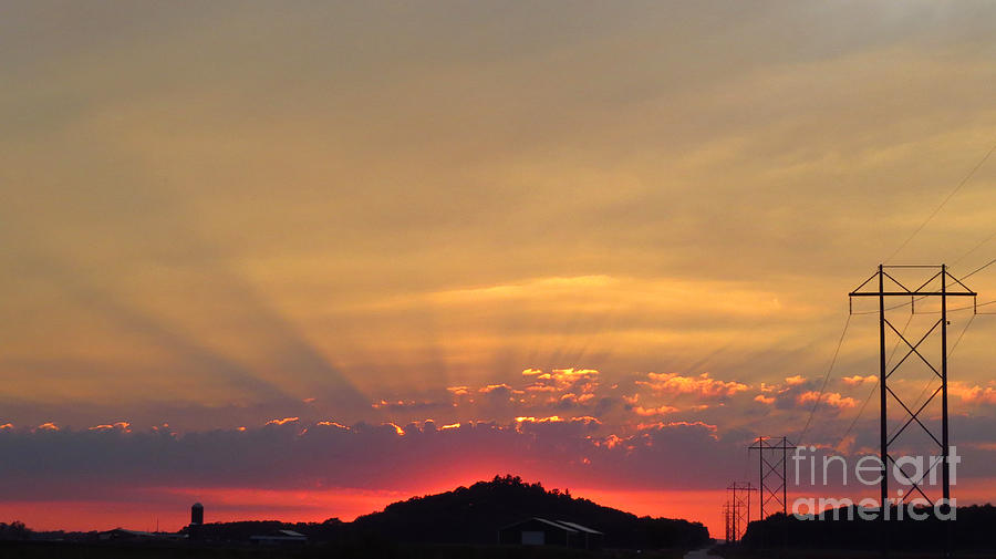Oakdale WI Sunset Photograph by Stephanie Forrer-Harbridge