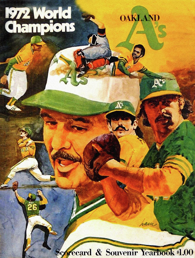 Oakland A's 1973 Yearbook by Big 88 Artworks