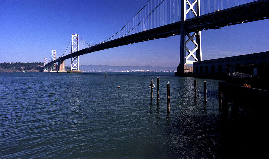 Oakland Bay Bridge 1985 Photograph by Lee Santa