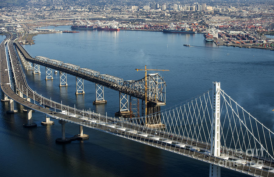 Oakland Bay Bridge Eastern Span Replacement #1 Photograph by David Oppenheimer