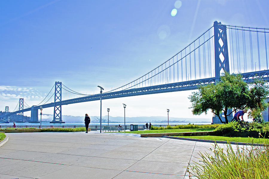 Oakland Bay Bridge from Oakland to Embarcadero in San Francisco-California  Photograph by Ruth Hager