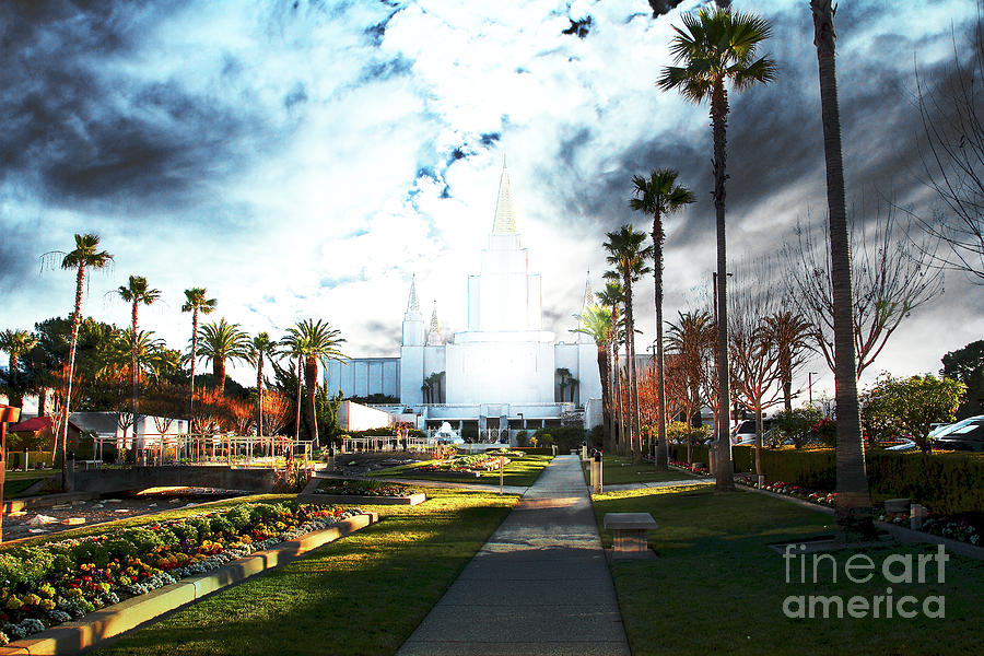 Oakland California Temple . The Church of Jesus Christ of Latter-Day Saints Photograph by Wingsdomain Art and Photography