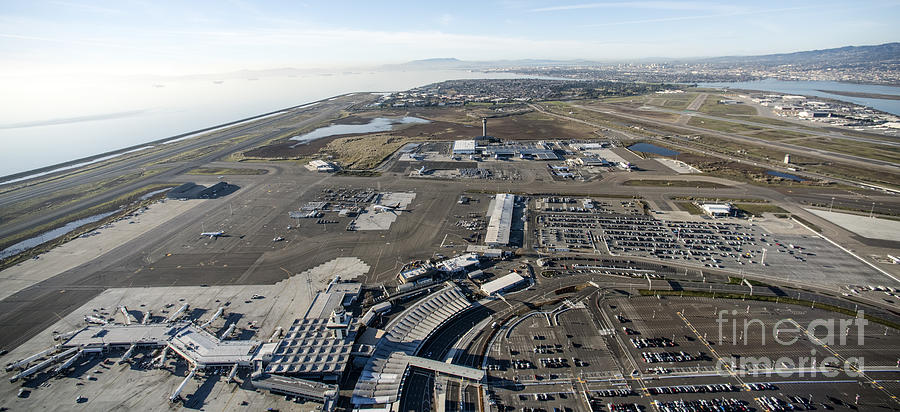 Oakland International Airport Aerial Photo Photograph by David Oppenheimer