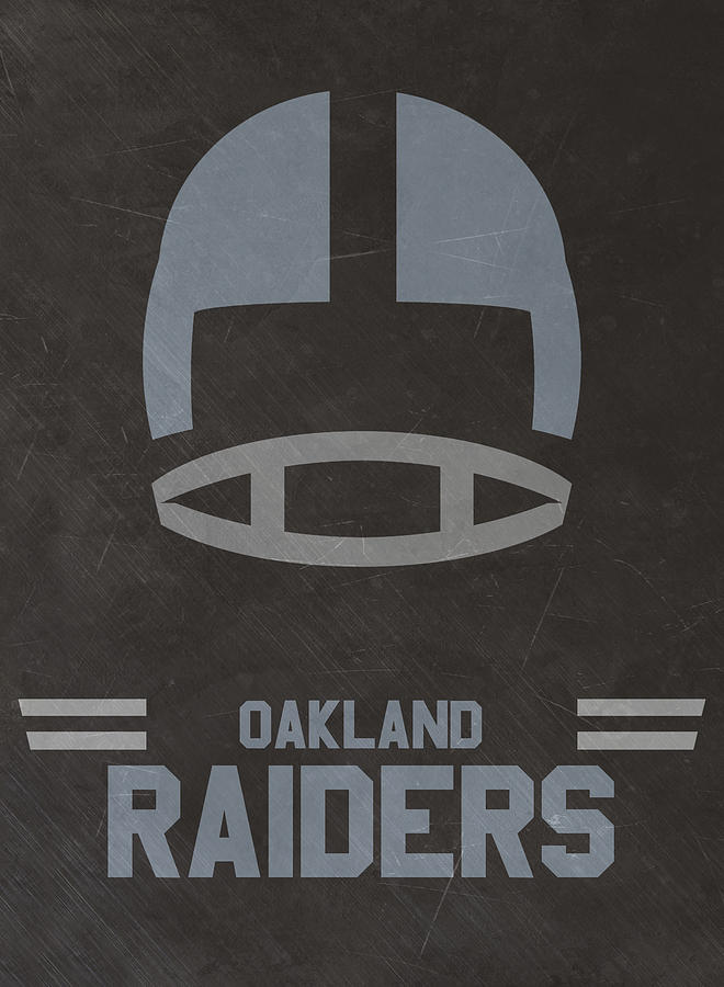 Oakland Raiders Vintage Art Mixed Media by Joe Hamilton - Pixels