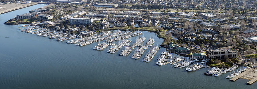 Oakland Yacht Club and Encinal Yacht Club Photograph by David Oppenheimer