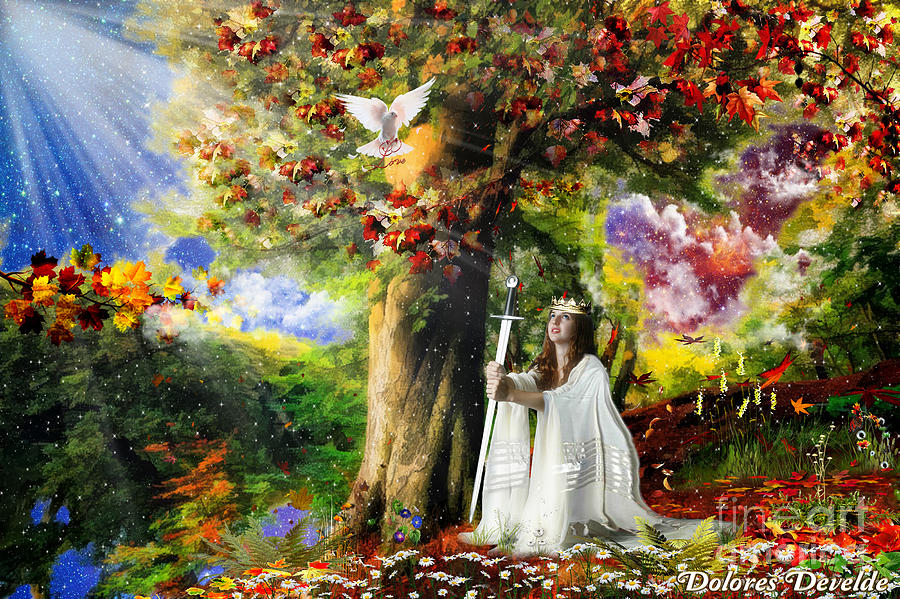 Oaks of Righteousness Mixed Media by Dolores Develde