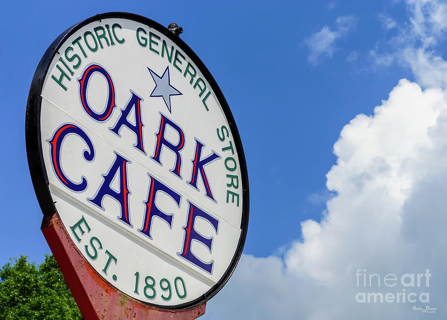 Oark Cafe Sign Photograph by Jennifer White