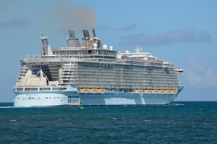 Oasis of the Seas Heads Offshore. Photograph by Bradford Martin