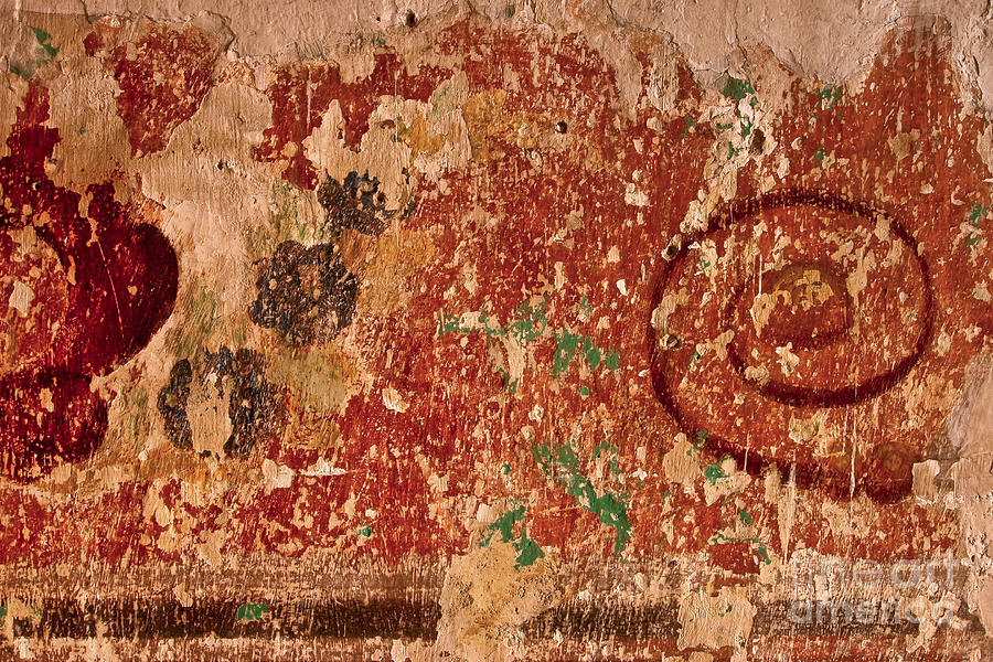Fresco Photograph - Oaxacan Fresco II by Jon Cretarolo
