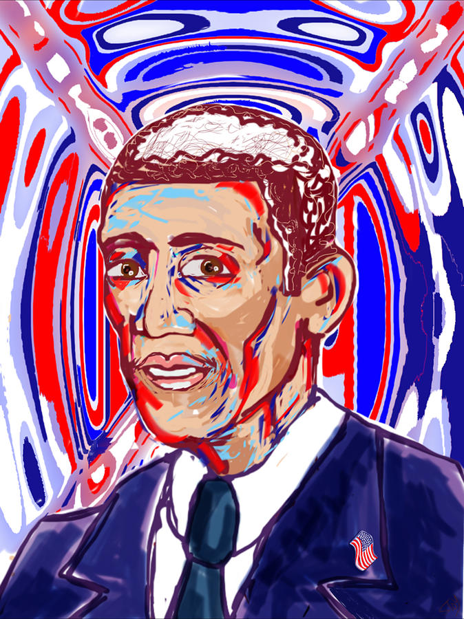 President Obama Digital Art - Obama by Stoy Greenwood