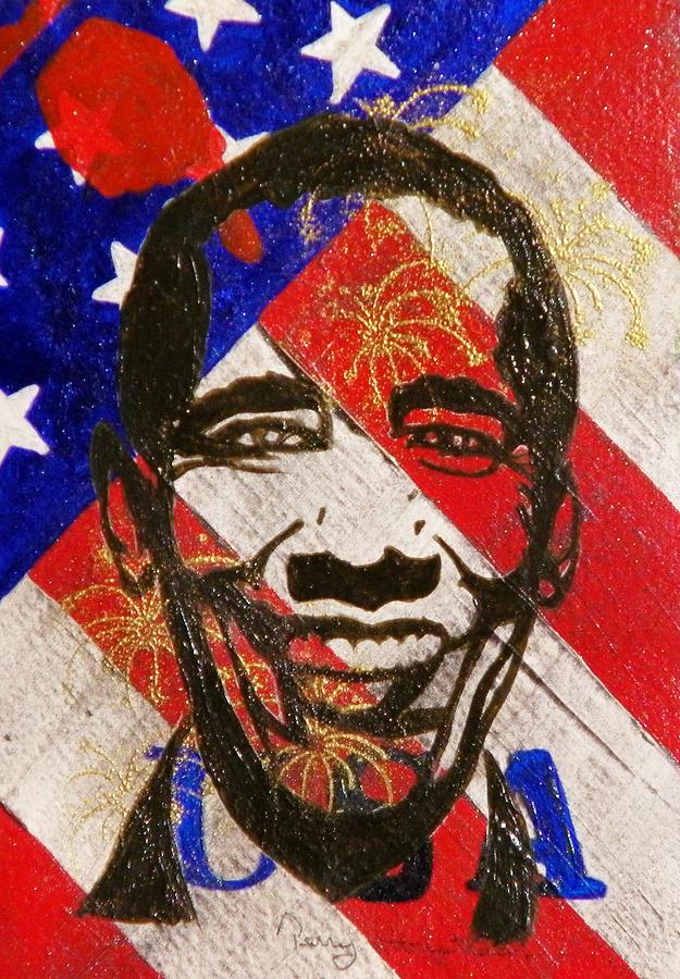 Obama Painting by Terry Honstead