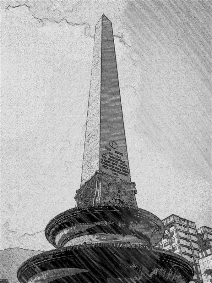 Obelisco Photograph - Obelisco by Carlos Cloud