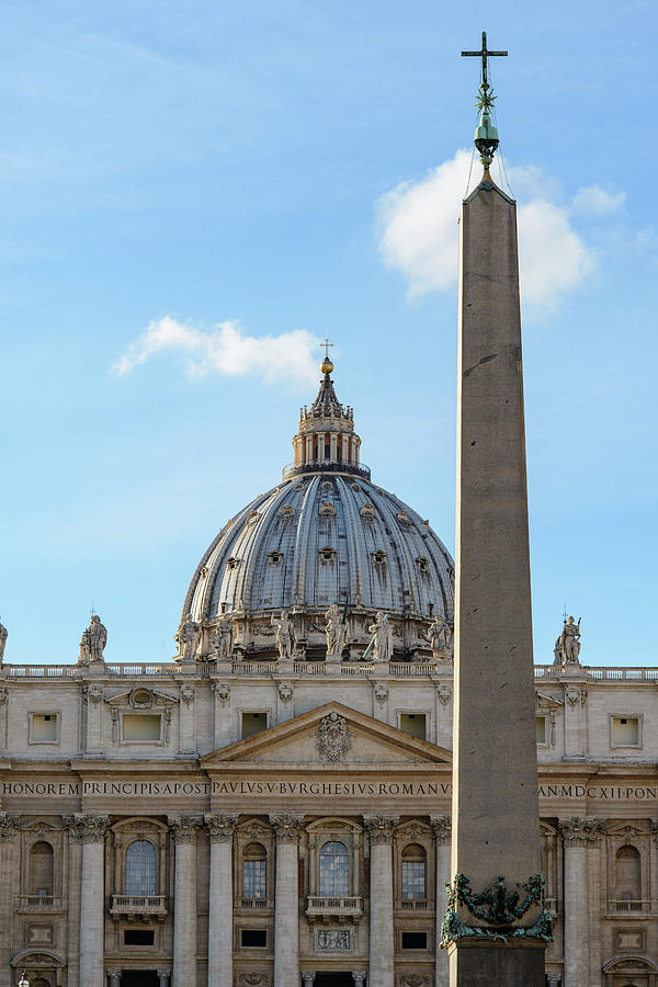 Obelisk and dome of St. Peter. Vatican City, Rome Photograph by Nicola ...